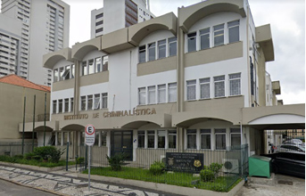 Fachada o Instituto de Criminalística de Curitiba