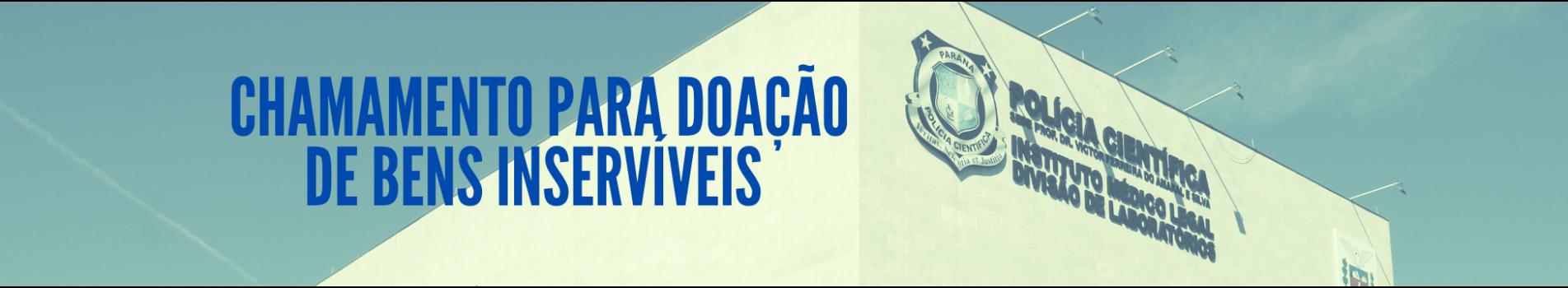 Chamamento para doação de bens inservíveis