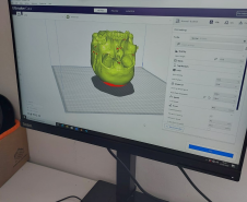 Réplica em 3D de crânio é a novidade no acervo do Museu Paranaense de Ciências Forenses