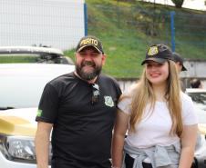 Polícia Científica do Paraná participa do desfile de 7 de setembro.