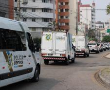 Polícia Científica do Paraná participa do desfile de 7 de setembro.