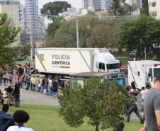 Polícia Científica do Paraná participa do desfile de 7 de setembro.