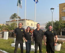 Polícia Científica do Paraná participa do desfile de 7 de setembro.