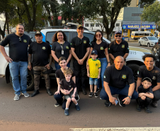 Polícia Científica do Paraná participa do desfile de 7 de setembro.