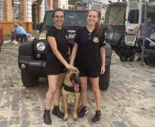 Com nome inspirado na técnica, Raman é o 1º integrante canino da Polícia Científica