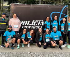 Segunda edição da corrida de rua da Polícia Científica reúne cerca de 1.000 pessoas