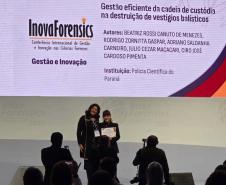 Polícia Científica tem profissionais premiados em evento internacional em Curitiba