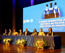 186 novos profissionais: Polícia Científica do Paraná realiza maior formatura de sua história