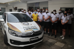Unidade da Polícia Científica em Matinhos atuante no Verão Paraná Viva a Vida recebe visita do Secretário da Segurança Pública do Paraná