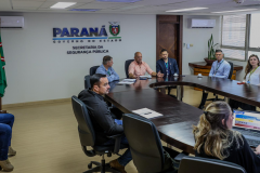 Polícia Científica do Paraná apresenta panorama em reunião com o Secretário de Segurança