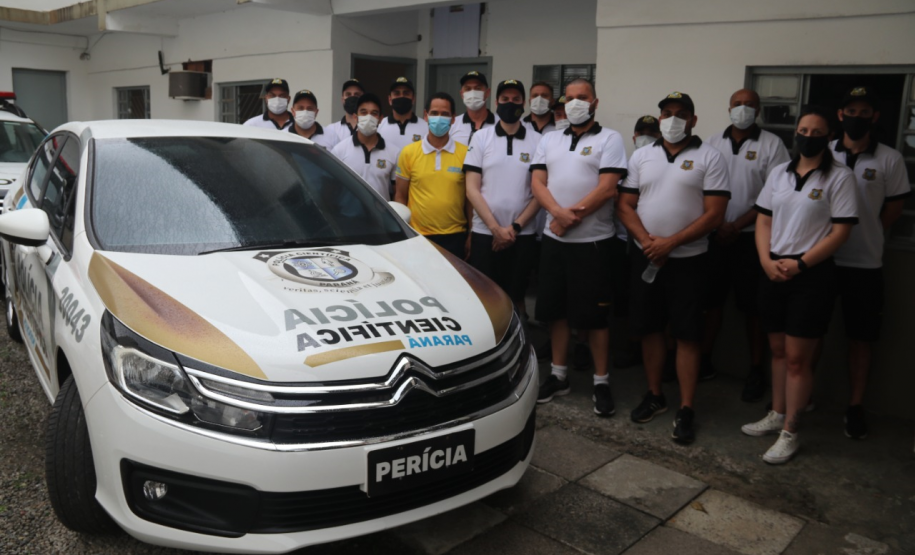 Unidade da Polícia Científica em Matinhos atuante no Verão Paraná Viva a Vida recebe visita do Secretário da Segurança Pública do Paraná