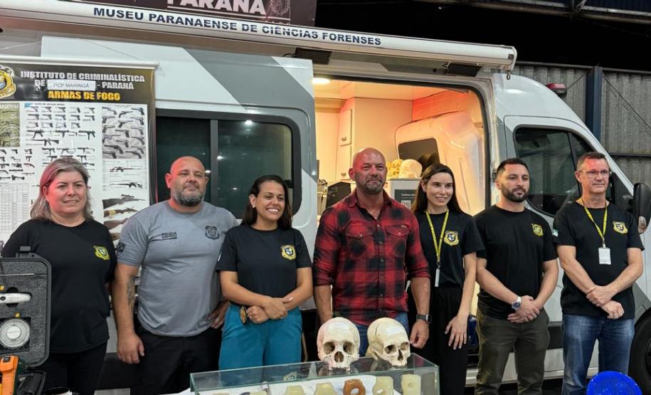 Museu Paranaense de Ciências Forenses conta com estrutura móvel para realizar exposições em todo o Paraná