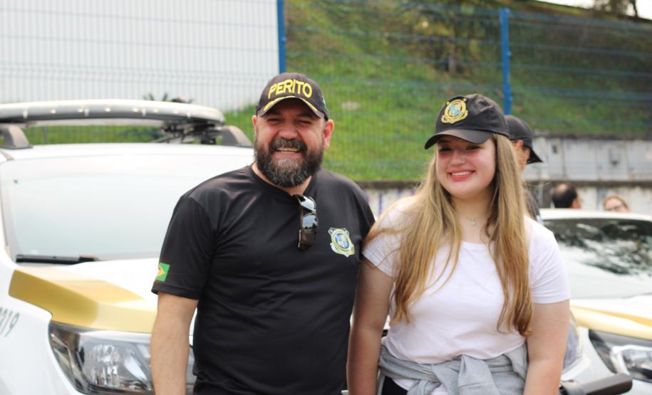 Polícia Científica do Paraná participa do desfile de 7 de setembro.