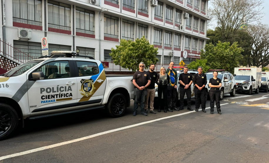 Polícia Científica do Paraná participa do desfile de 7 de setembro.