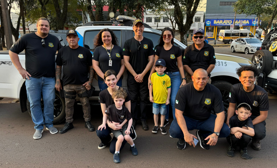 Polícia Científica do Paraná participa do desfile de 7 de setembro.