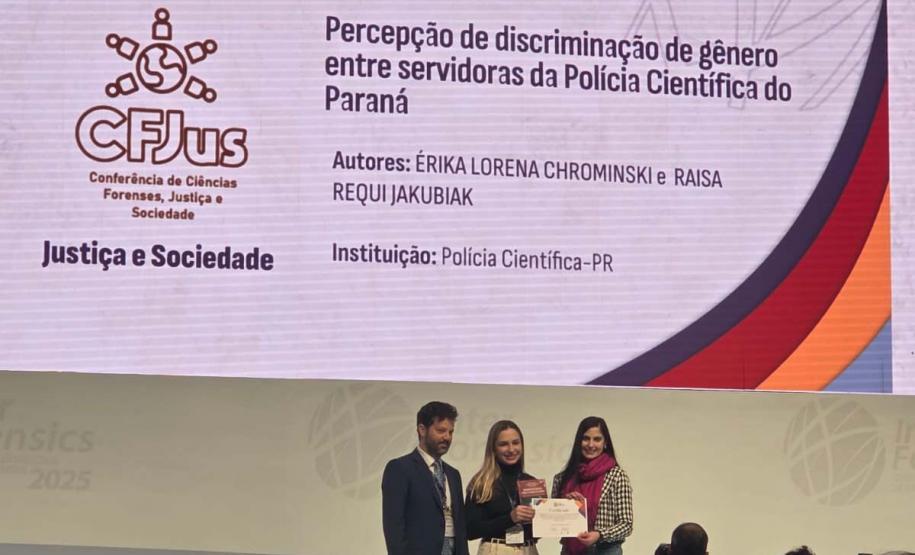 Polícia Científica tem profissionais premiados em evento internacional em Curitiba