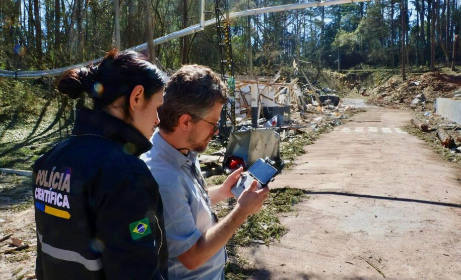 Laudo da Polícia Científica direciona investigações da explosão em Quatro Barras