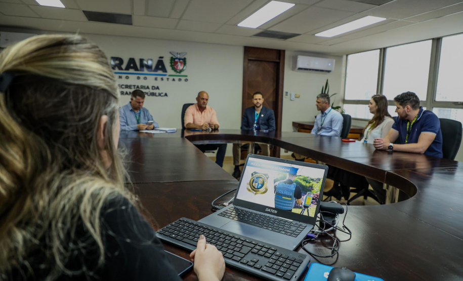 Polícia Científica do Paraná apresenta panorama em reunião com o Secretário de Segurança
