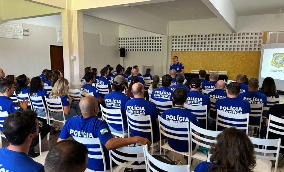 Polícia Científica do Paraná reúne gestores de todo o Estado para alinhamento estratégico