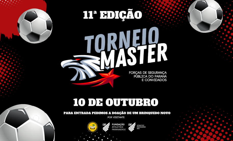 Torneio Master reúne forças de segurança em Curitiba com ação solidária