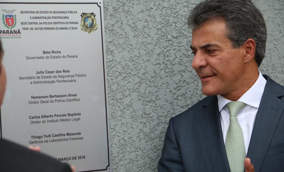 Novo prédio da Polícia Científica em Curitiba é inaugurado