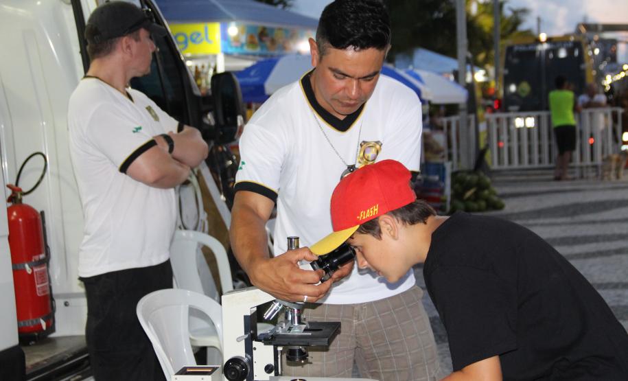 Análise de elementos de provas na orla da Praia de Caiobá