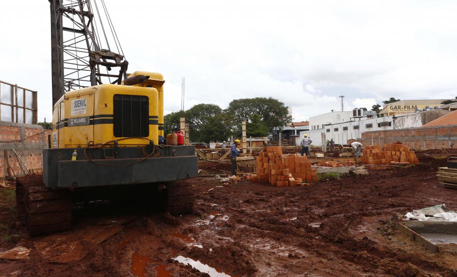 Obra da sede do IML de Londrina segue em ritmo acelerado -