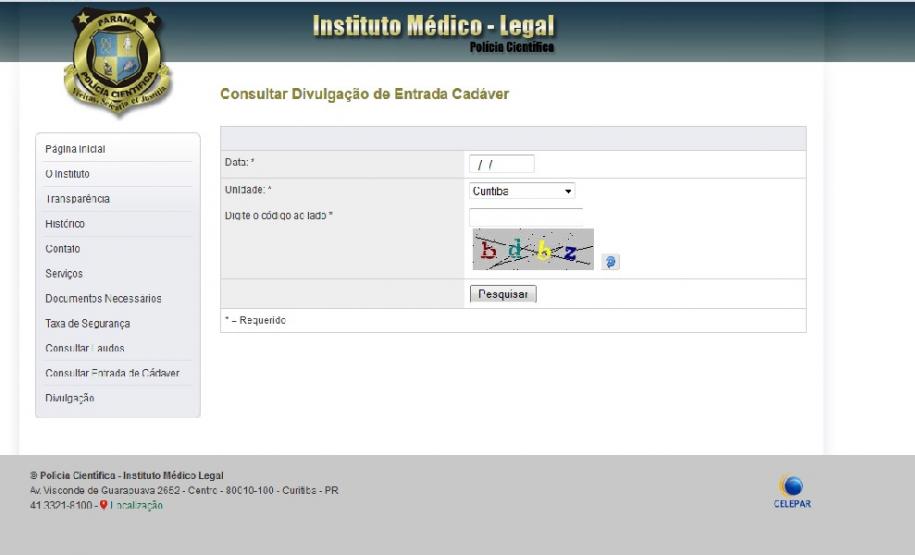 Sistema on-line de entrada de cadáver no IML facilita consulta e é modelo nacional -